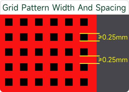 hatched grid pattern width spacing