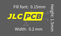 hollow character width to height ratio