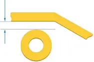pad to track clearance diagram