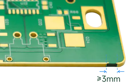 pcb plated edges demonstration