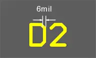 silkscreen minimum line width diagram