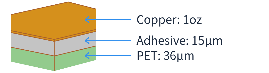 transparent fpc 1 layer pet