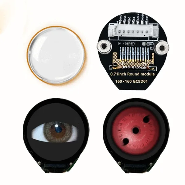 Electronic EYE 0.71 inch Round LCD Display Screen For Arduino Raspberry Pi ESP32 Pico STM32