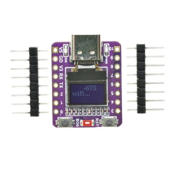 ESP32-C3 OLED Development Board With 0.42 Inch OLED Module Ceramic Antenna Wifi Bluetooth ESP32 Supermini Development Board