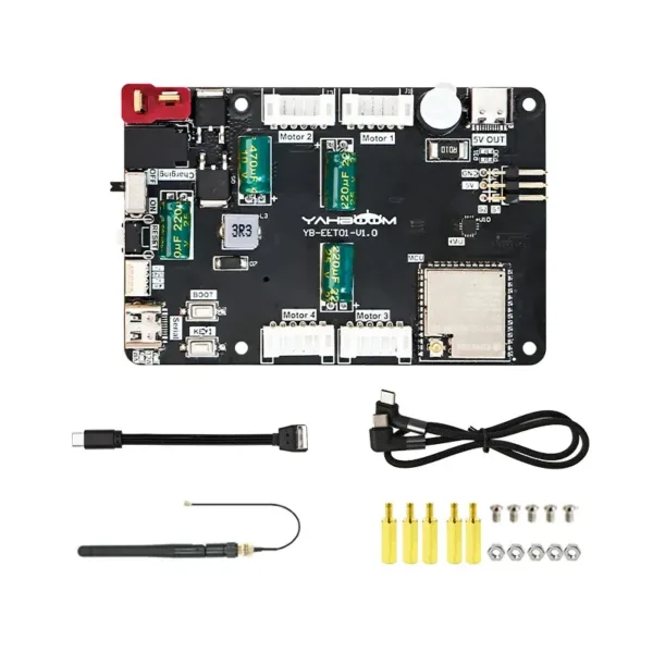Micro ROS Control Board ESP32 Mode ROS2 with 6 Axis IMU Attitude Sensor Motor Drive Module for Raspberry Pi 5 Robot Car Kit