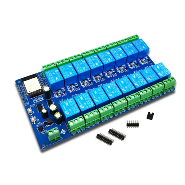 DC5V/12V/24V Power Supply ESP32 16 Channel Relay Module Development Board ESP32-WROOM Secondary Development