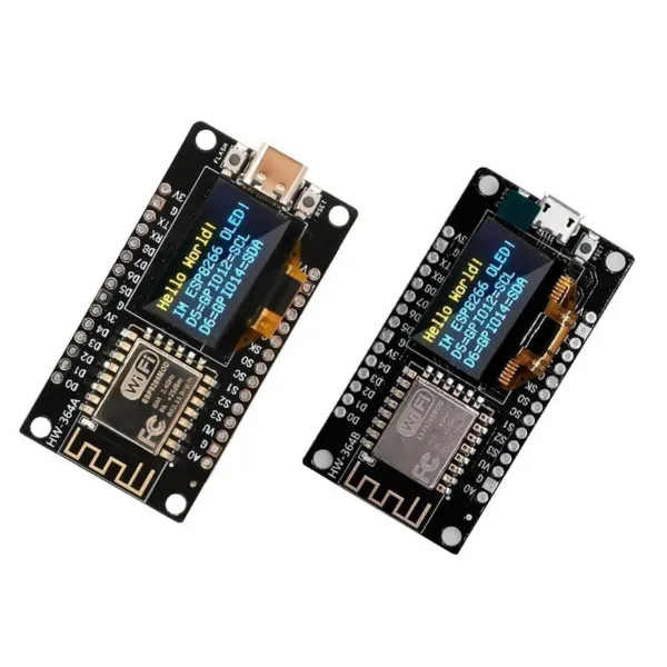 NodeMCU ESP8266 development board with 0.96 inch OLED Display CH340G ESP-12F WiFi module TYPE-C USB for Arduino Micropy