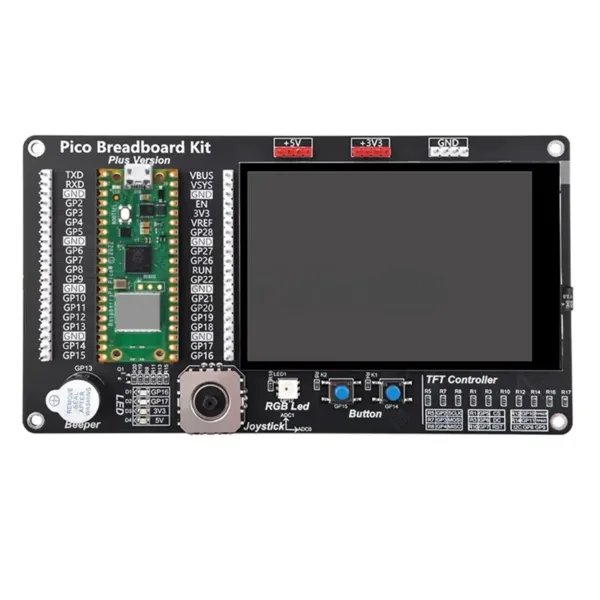 Upgraded For Raspberry Pi Pico /Pico W/2 Breadboard Kit With 3.5 Inch Touch Screen DIY Project Breakout Board With Picow