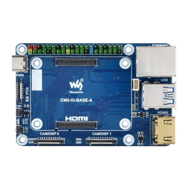Waveshare Mini Base Board (A) designed for Raspberry Pi Compute Module 5