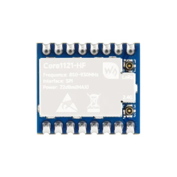 Core1121 LF/HF Dual-Band LoRa Module, Based on Low-Power LR1121 Transceiver, Suitable For Sub-GHz And 2.4GHz Frequency Bands