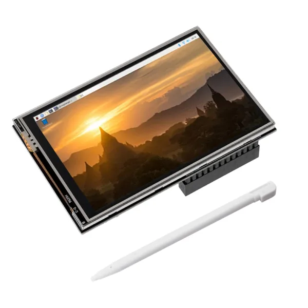 3.5 Inch Touch Screen For Raspberry Pi 4B 125MHz SPI LCD Display Resolution 450*320 FBCP Software Driver Dual-screen display