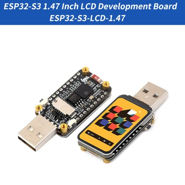 ESP32-S3 1.47 Inch LCD Development Board Support WiFi & Bluetooth ESP32-S3-LCD-1.47 With RGB Color LED Beads