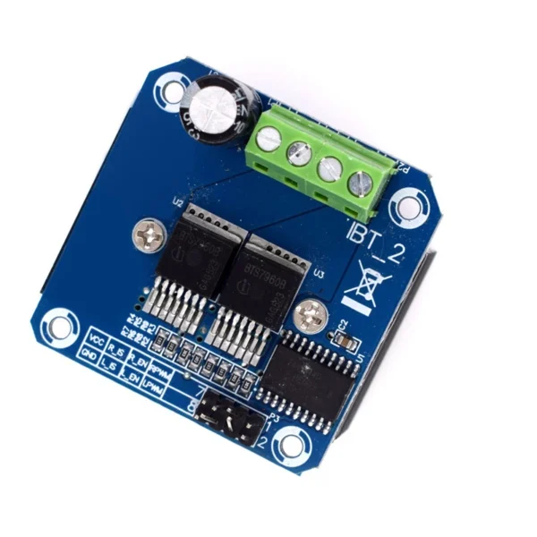 Double BTS7960 43A High-Power IBT2 Motor Drivers System Electronics Board Module DIY Smart Car Semiconductor Cooler For Arduino ESP32