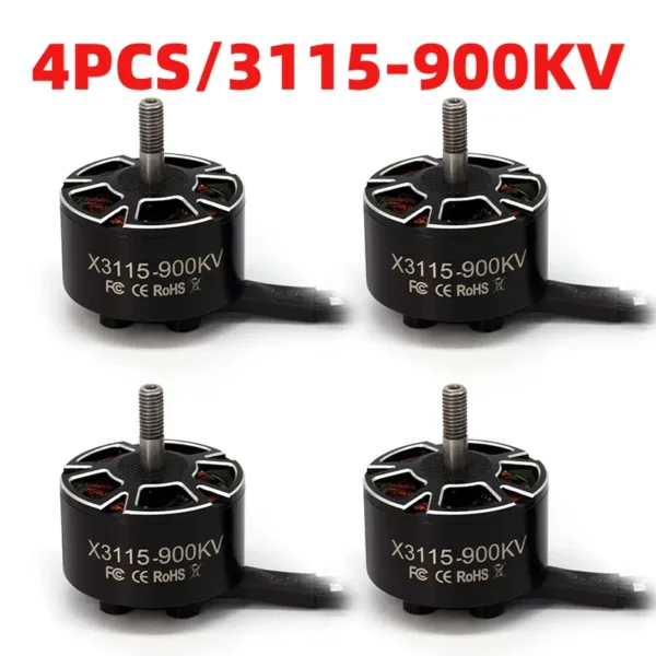 EP RC Motor X3115 3115 900KV FPV Brushless Motor 6S Lipo 5mm Output Shaft For RC 9~10inch Propeller Multi-axis Traversing Drones