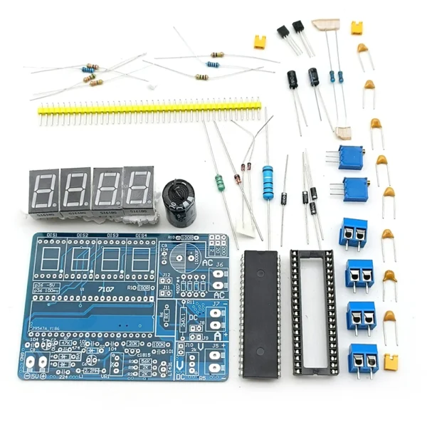 Voltmeter DIY Kit Parts Voltage Meter Electronic Production Suite DIY Kit for Student Electronic Exercise