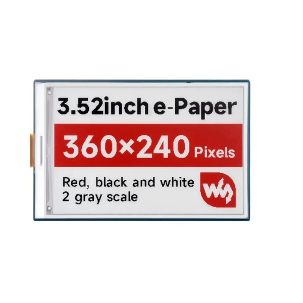 3.52 inch e-paper Display e-link red black and white support raspberry pi/STM32 paper screen 360x240 SPI Interface