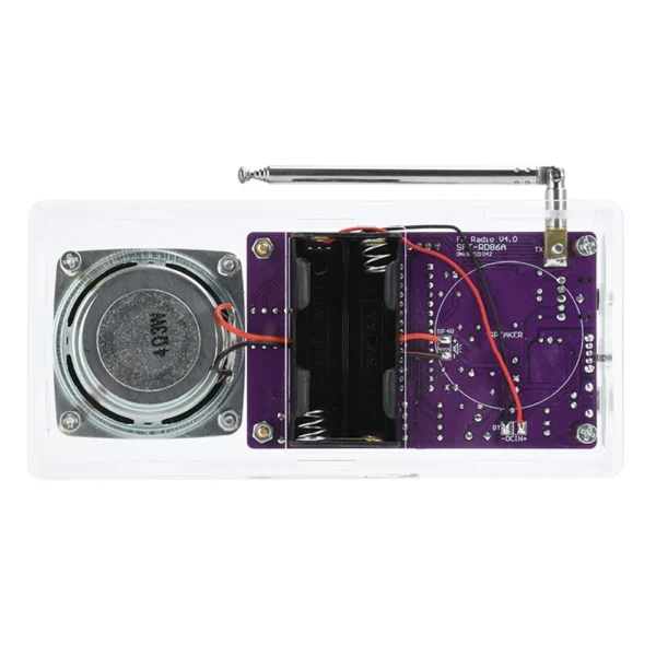 DIY Electronic Kit FM Radio Soldering Kit 87.5MHz~108MHZ Digital Tube Display FM Radio Electronic SolderLearning PCB Kit