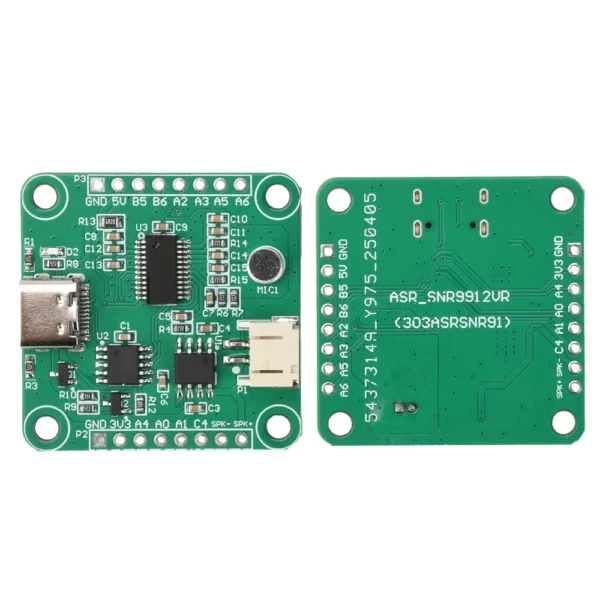 DC 5V SNR9912VR Offline Speech Recognition Development Board Module Supports For AI Deepseek Secondary Development Type C
