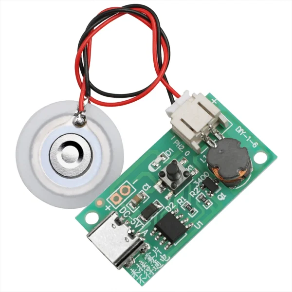 DC 5V Ultrasonic Atomization Maker Mist Atomizer 500MA DIY Humidifier Type-C Interface Electronic Component Kit