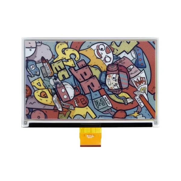 7.3 inch E-Ink Spectra 6 (E6) Full Color E-Paper Display, Low Power Consumption, 800×480 Pixels, SPI Communication