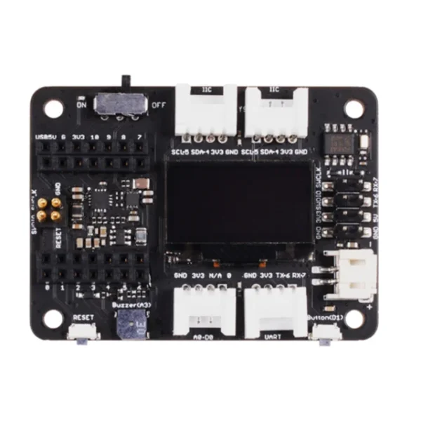 Seeed Studio Expansion Board Base for XIAO with Grove OLED Display IIC Uart Analog Digital SWD Debug, Circuit Python Supported