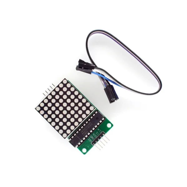 MAX7219 8*8 Dot Matrix Module Red Light Microcontroller Module Display Module MCU LED Display Control Module