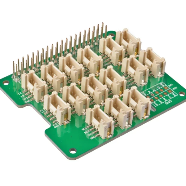 Grove Base Hat for Raspberry Pi - 24-Pin GPIO maintain, Grove interface for 3× I2C, 1× UART, 6× Digital, 4× Analog, SWD Debug
