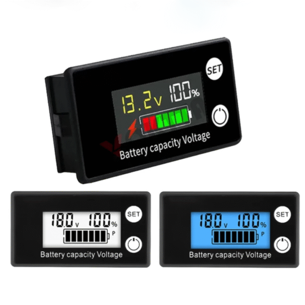 DC 8-100V Battery Capacity Indicator LCD Digital Electricity Meter Lead-acid Lithium LiFe PO4 Voltage Tester for Car Motorcycle