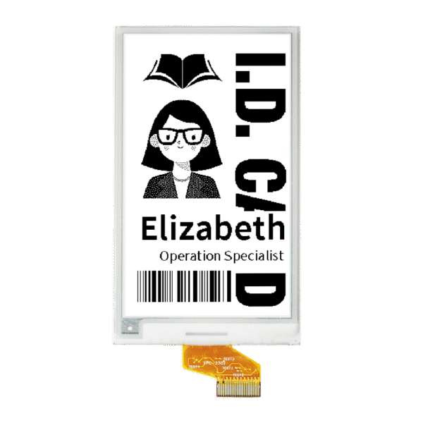 3.7 Inch Black White ePaper Display