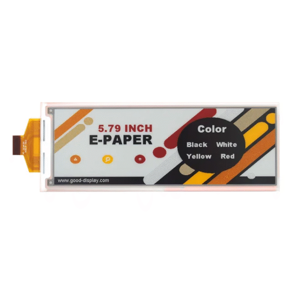 5.79 inch 4-Color E-Ink Display 12s Fast Refresh 792x272 E-Paper Screen