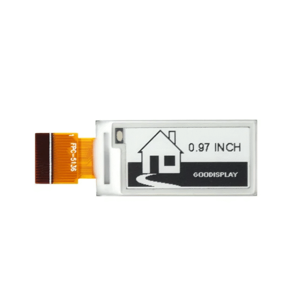 Mini Ultra Compact 0.97 Inch E-Ink Screen 184x88 Resolution 18PIN FPC SPI Small Epaper Display