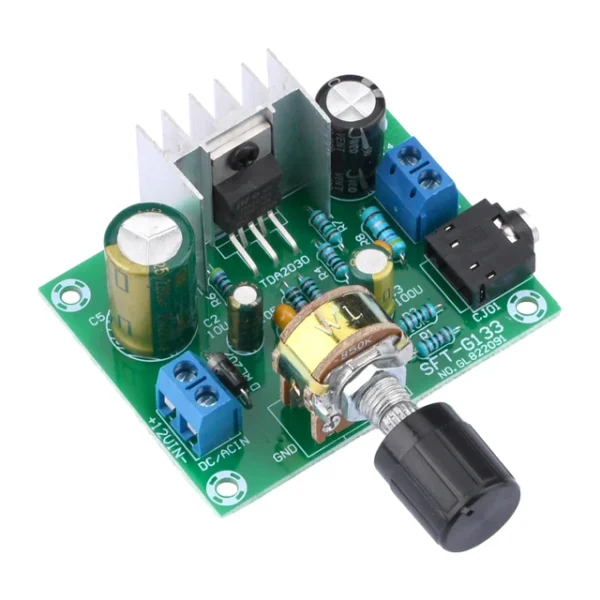 TDA2030A Power Amplifier Board Finished High Fidelity Mono Wide Voltage 12V Single Power 15W Digital Audio Module