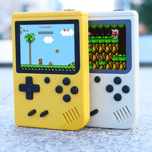 Handheld Retro Game Console with 400 Classical FC Games - Random color