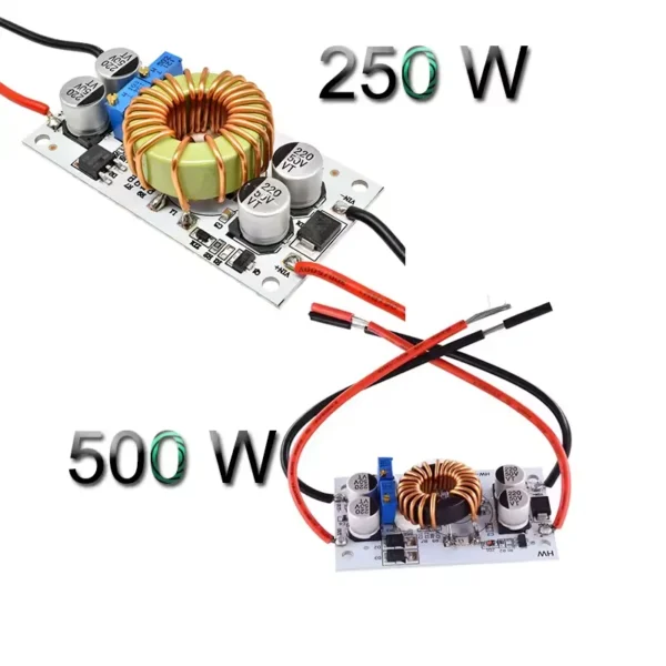 250W/500W 10A Step Up Power Supply DC 8.5V-48V to 10-50V Boost Converter Constant Voltage Current Drive Module Adjustable CC CV