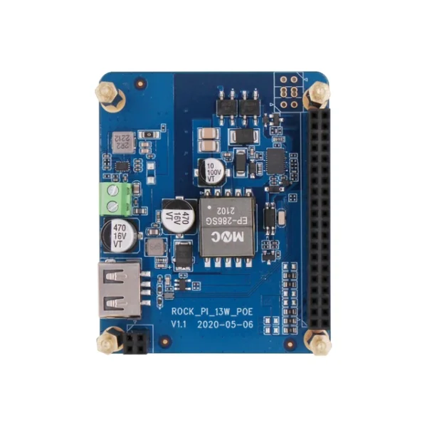 Radxa 13W PoE HAT, Compatible with ROCK Pi E