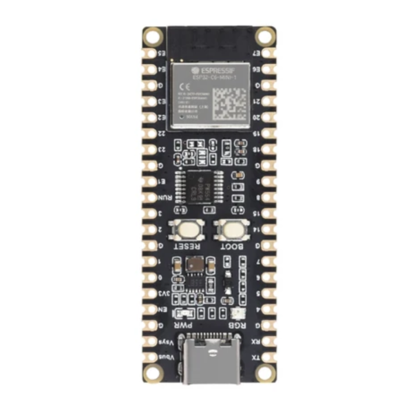 ESP32-C6 Microcontroller for ESP-IDF, Arduino, 160MHz RISC-V 32-bit Single-core Processor, ESP32-C6-MINI-1 Module