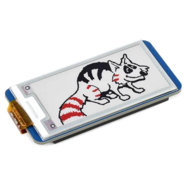 2.13inch E-Paper E-Ink Display Module (B) 250x122 Red, Black, White SPI Interface, For Raspberry Pi Pico