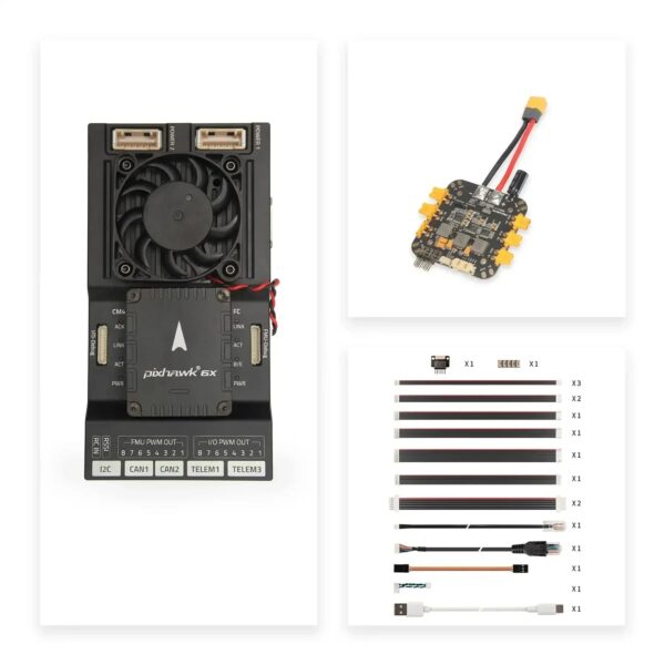 HolyBro Pixhawk RPi CM4 - Baseboard with Pixhawk 6X (ICM-45686) Flight Controller PM03D