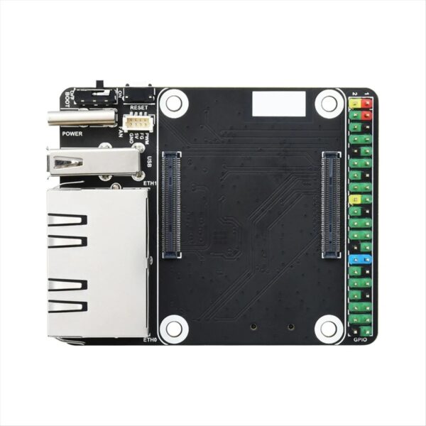 MINI Dual Ethernet CM4 Carrier Board for RPI Compute Module 4 Lite EMMC Expansion Base Board