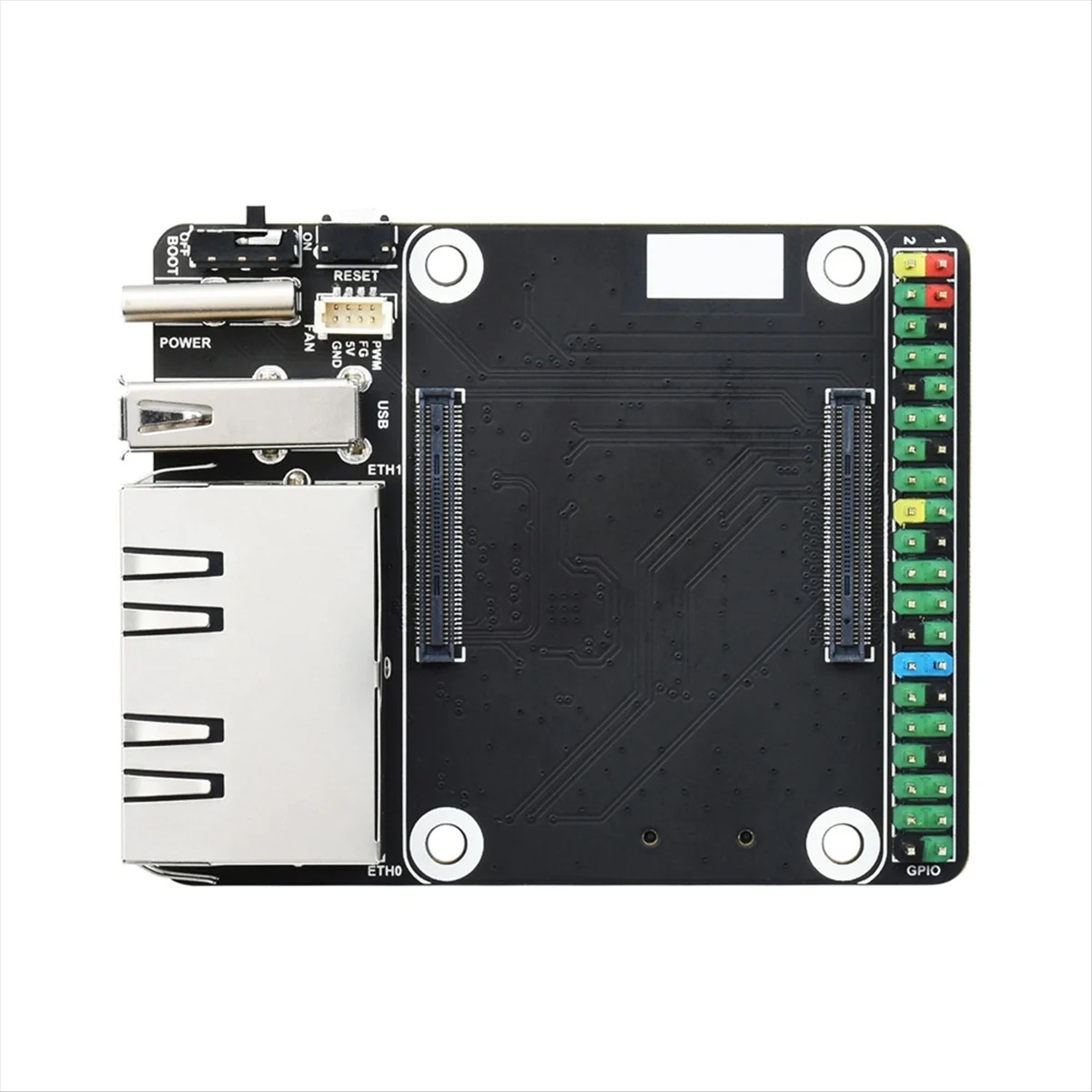 MINI Dual Ethernet CM4 Carrier Board for RPI Compute Module 4 Lite EMMC Expansion Base Board (5)-1783910470