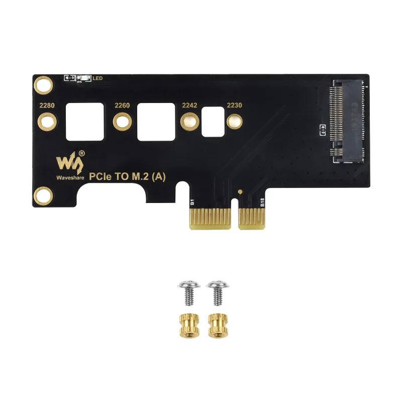 PCIe to M.2 Adapter Faster Reading Writing with LED Light for NVMe Protocol M.2 SSD Raspberry Pi Compute Module 4 (6)-1783912757