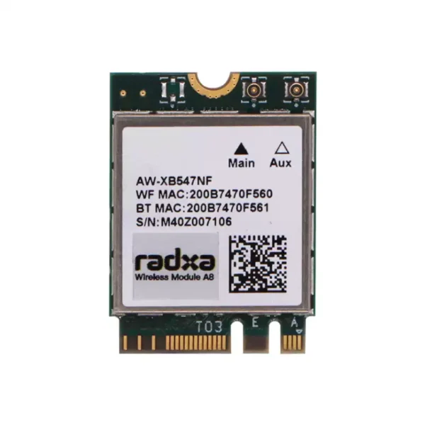 Radxa A8 Wireless Module – WiFi 6 / BT 5.2 with Dual Antenna Support