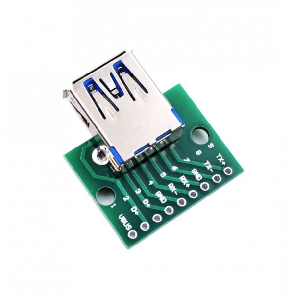 USB 3.0 Female Connector Pins Breakout Data Transmission Detection and Debugging Experimental Board